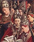 Jan Van Eyck Famous Paintings - The Ghent Altarpiece Adoration of the Lamb [detail bottom right]